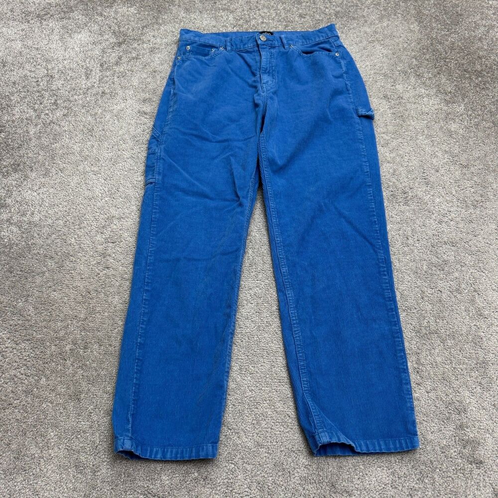 BDG Straight Leg Workwear Pants in Bright Blue